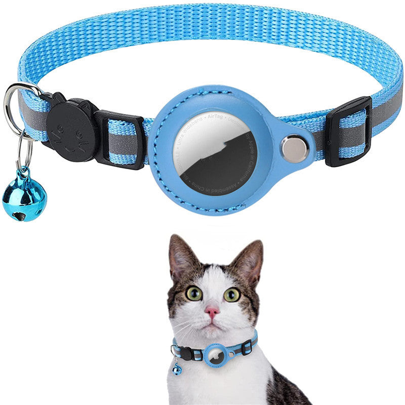 Reflective AirTag Collar - Waterproof Holder for Dogs & Cats