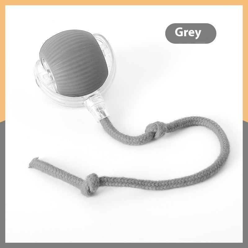 Self-Rolling Interactive Cat Ball Toy with Rope Tassel
