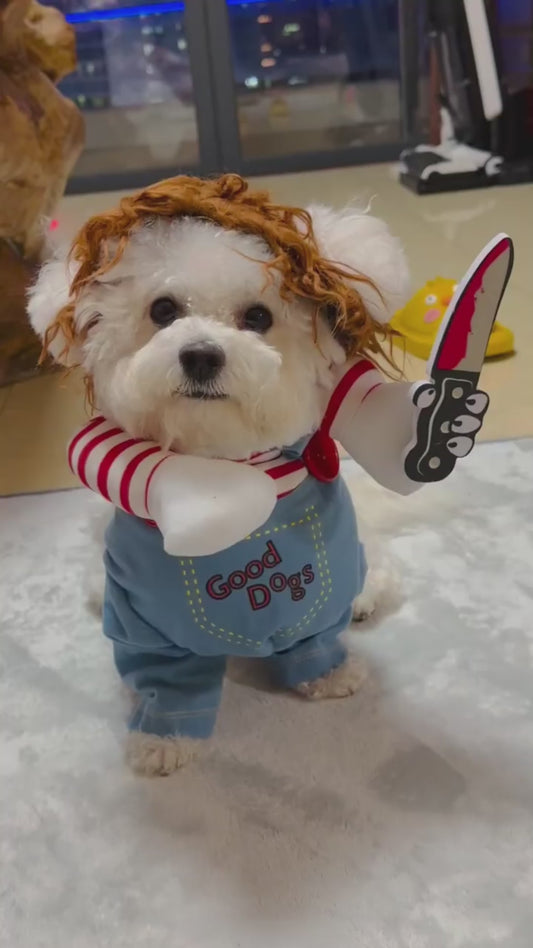 Halloween Pet Costume – Funny Adjustable Cosplay Outfit for Dogs