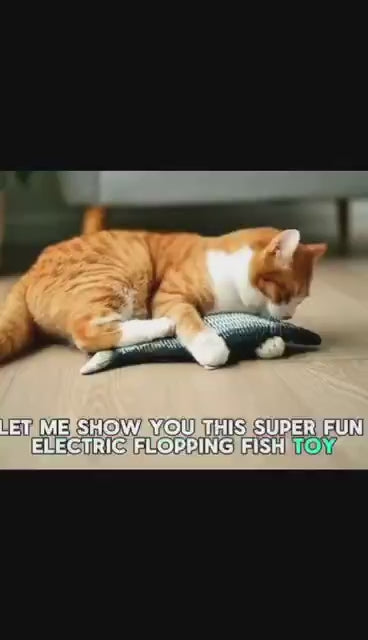 Electric Flopping Fish Cat Toy - Realistic Motion, USB Rechargeable