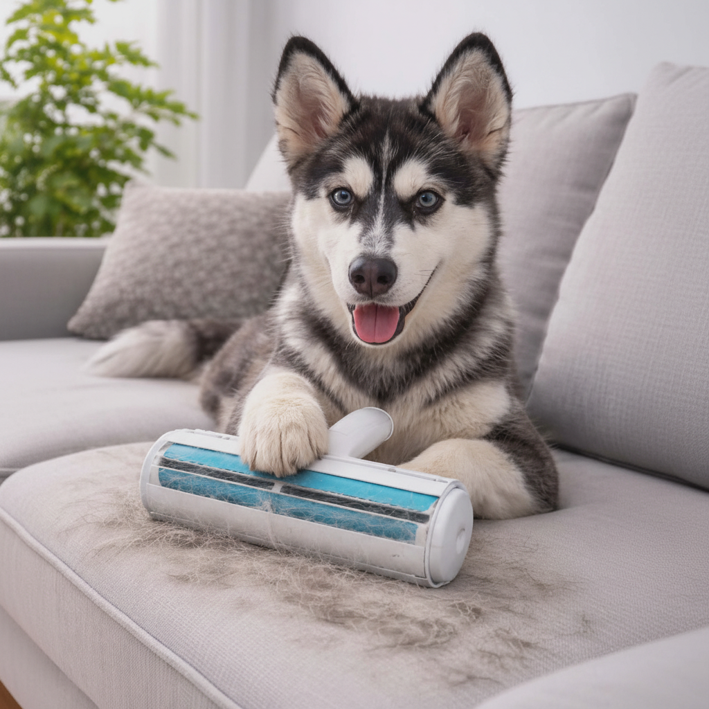 Reusable Pet Hair Remover Roller - cuadrada